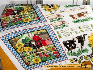 Remnant (Cotton) American Homestead Applique Cutouts