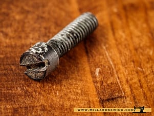 Screw, Feed Fork Clamp for Singer 221 & 222 Featherweight Sewing Machines