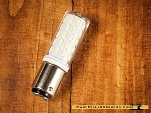 Light Bulb, 120v-220v 19/32" Bayonet Mount for Multiple Makes & Models of Sewing Machines