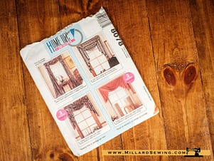 McCall's 8078, Home Dec In A Sec Drapes, Curtains