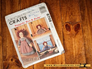 McCall's Crafts 8708 Raggedy Ann & Andy Draft Busters