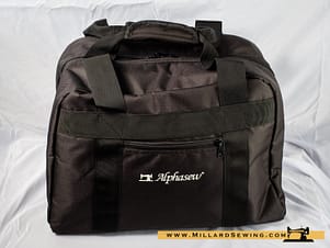 Portable Canvas Sewing Machine Carrying Case Bag in Black