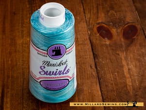 Maxi Lock Thread Swirls 3000yd in Blue Water Ice