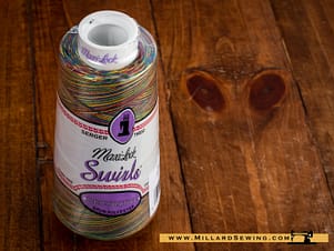 Maxi Lock Thread Swirls 3000yd in Rainbow Swirl