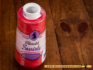 Maxi Lock Thread Swirls 3000yd in Watermelon Sorbet