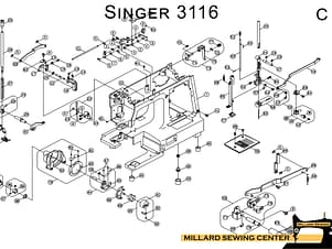 Open shuttle race for Singer, EverSewn, & Bernina Sewing Machines