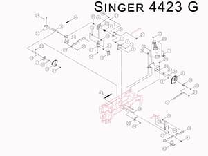 Dial, Zig Zag Width for Singer Sewing Machines