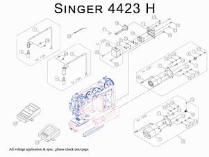 Nut for Singer Heavy Duty 4423 Sewing Machine