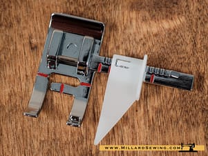 Guide Foot, Adjustable, Snap-On for Janome / New Home & Singer Sewing Machines