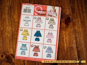 Butterick6556 Vintage (2001) Fast Easy Infants' Dress, Panties and Headband