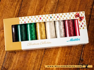 Poly Sheen & Metallic Thread Christmas Kit by Mettler (8 Spools)
