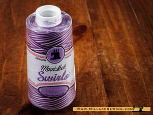 Maxi Lock Thread Swirls 3000yd in Purple Berry Wave