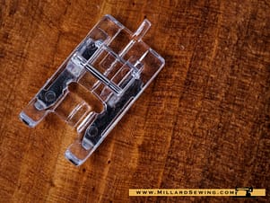 Buttonhole Foot, Transparent for Snap-O-Matic Mount Sewing Machines