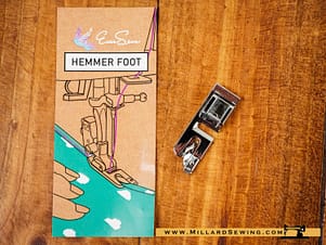 Hemmer Foot, 3mm for Snap-O-Matic Mount Sewing Machines by EverSewn