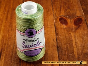 Maxi Lock Thread Swirls 3000yd in Kiwi Twist
