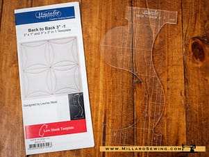 Quilting Template, Back to Back Design by Westalee Design