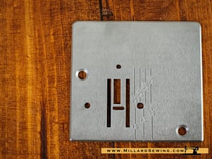 Needle Plate, Zigzag for Elna, Kenmore, Janome, Necchi & Pfaff