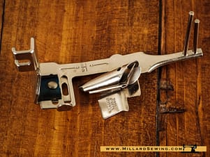 Single Slotted Binder Foot for Singer Slant Needle Sewing Machines