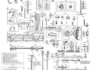 Face Plate for Tan Singer 301 Sewing Machine