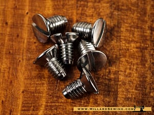 Needle Plate Screw for Bernette, EverSewn, Necchi, & Singer Sewing Machines