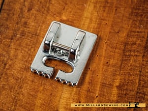 Pintuck Foot, 7 Groove For Snap-O-Matic Mount Sewing Machines