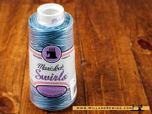 Maxi Lock Thread Swirls 3000yd in Blueberry Cobbler