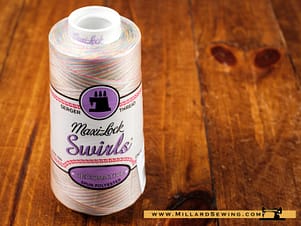 Maxi Lock Thread Swirls 3000yd in Pastel Sprinkles