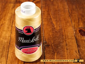 Maxi Lock Thread 3000yd in Straw Gold