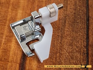 Blindhem Foot, Adjustable for Snap-O-Matic Mount Sewing Machines