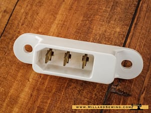 Machine Power Socket, for Janome/New Home with 3 Spade Terminals