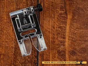 Zig Zag Foot (A) for Snap-O-Matic Mount Sewing Machines