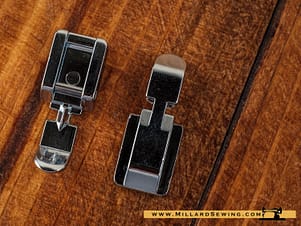 Zipper Foot, Narrow for Snap-O-Matic Mount Sewing Machines