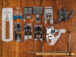 Snap-O-Matic Foot Set for High Shank Sewing Machines