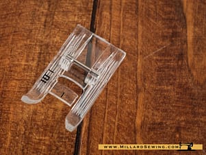 Embroidery Foot For Snap-O-Matic Mount Sewing Machines