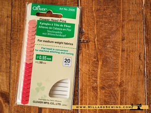 Pins, Flower Head by Clover (20PC)