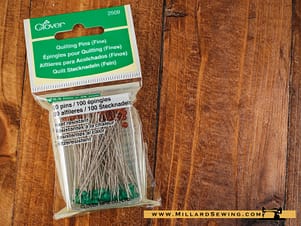 Pins, Glasstop Quilting by Clover (100PC)