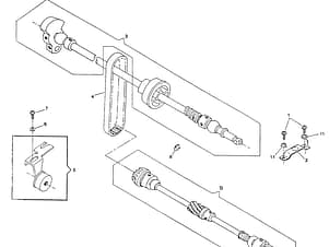 Arm Shaft Assembly with Gear for Singer 7000 & 9000 Class Centaur Type Sewing Machines
