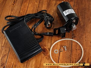 Electric Motor Assembly & Electronic Foot Control Bundle for Your Classic Sewing Machine