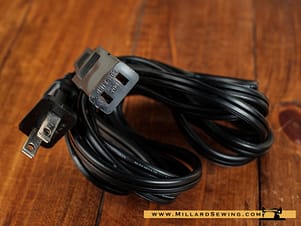 Power Cord 2 Pin for Elna and Bernina