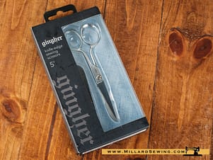 Scissors, 5" Knife Edge With Leather Sheath by Gingher