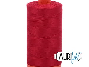 50wt Cotton Thread in 2250 Red by Aurifil