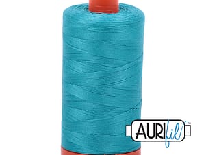 50wt Cotton Thread in 2810 Turquoise by Aurifil