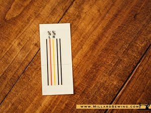 Serger Guide Decal for Serger Machines