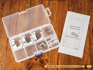 Even Feed Foot, Rotary (3 Piece Set) for Elna, Janome/New Home & More