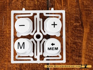 Button Set, Stitch Adjustment/Memory for EverSewn Sparrow 25 & Daniela