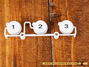Numerical 1,2,3 Buttons for EverSewn Sparrow 25, Daniela Sewing Machines
