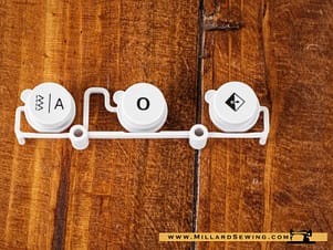 Numerical Buttons for EverSewn Sparrow 25, Daniela Sewing Machines