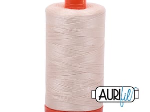 50wt Cotton Thread in 2000 Light Sand by Aurifil