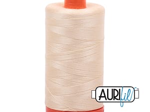50wt Cotton Thread in 2123 Butter by Aurifil