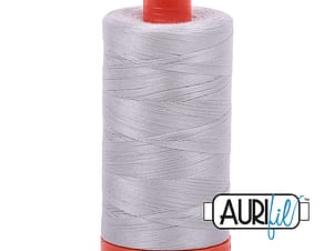50wt Cotton Thread in 2615 Aluminum by Aurifil